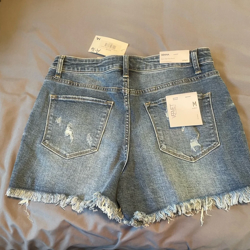 Vervet The Britt Frayed Denim Shorts - Picture 4 of 6
